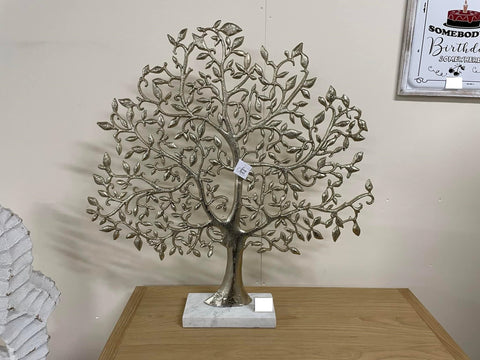 Cut Out Aluminium Gold Tree Ornament - AL003