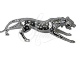 Large Silver Electroplated Leopard Ornament - JG023