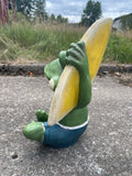Surf Frog Garden Ornament - TC010