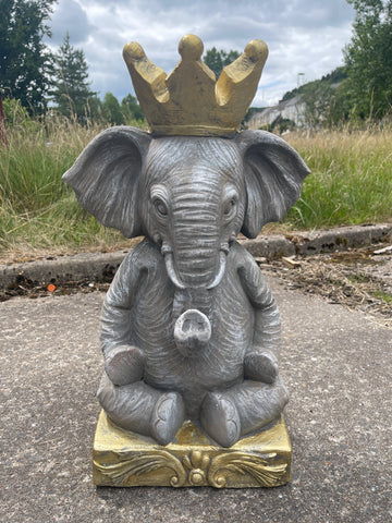 Elephant with Crown Ornament - TC011