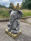 Elephant with Crown Ornament - TC011