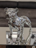 Electroplated Silver Small Bull Terrier Ornament - NY057