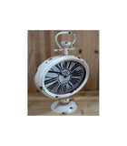 Shabby Chic Antique De Paris White Mantle Clock - 14AD364-3C