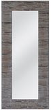 Antique Grey Split Face Slate Effect Frame Wall Mirror - BD006