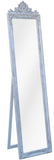 Ornate Stone Grey Cheval Floor Standing Full Length Mirror - BD009