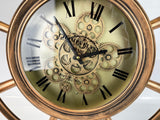 Brass Sailors Wheel Skeleton Clock - 67cm - CA020