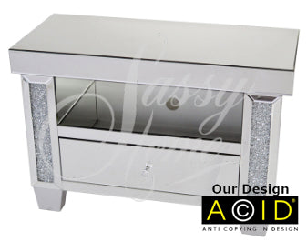 Glitz Small Diamante TV Cabinet - CD093