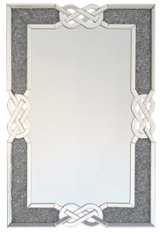 Glitz Diamante Section Celtic Frame Design Wall Mirror - CD115