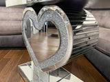 Mirrored Heart Shaped Console Table - CD145