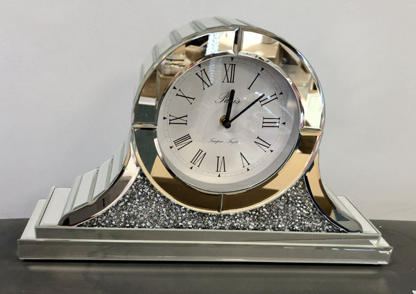 CD170 - Napoleon Crushed Diamante Mantle Clock