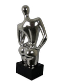 Silver Electroplated Female Sculpture Ornament - CMC006
