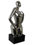Silver Electroplated Female Sculpture Ornament - CMC006