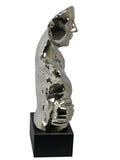 Silver Electroplated Kissing Sculpture Ornament - CMC017