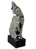 Silver Electroplated Kissing Sculpture Ornament - CMC017