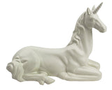 Matt White Sitting Unicorn Ornament - CMC036