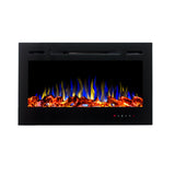 3 Colour Wall Mounted Recessed Fireplace - CN001