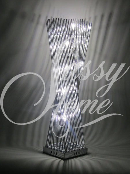 Silver Cayan Tower LED Table Lamp - WLTCayanTower