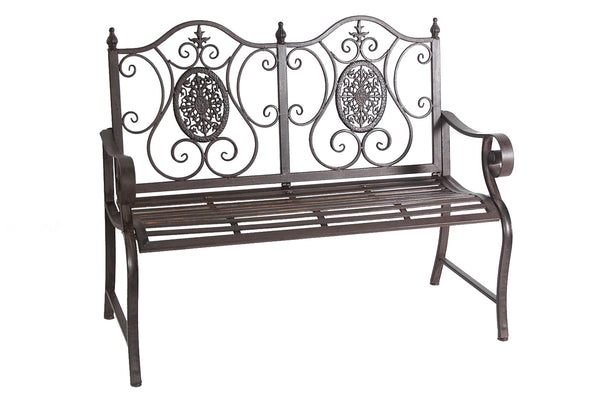 Wrought Iron Metal 2 Seater Bench - FA006