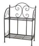 Wrought Iron Metal Double Plant Pot Stand - FA010