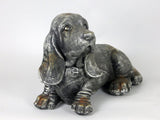 Silver Laying Beagle Ornament - FC022