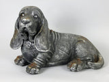 Silver Laying Beagle Ornament - FC022