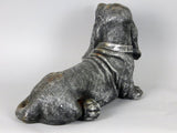 Silver Laying Beagle Ornament - FC022
