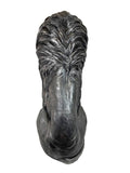 Silver Sitting Lion Statue Ornament - FC030