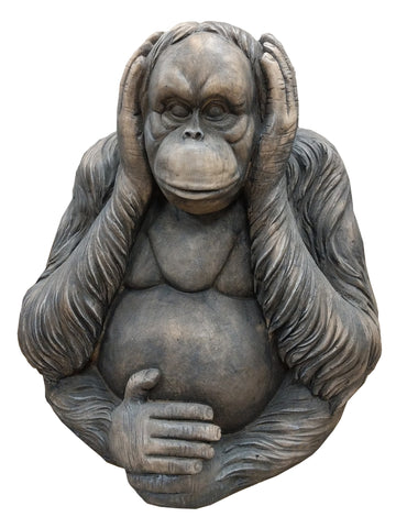 Orangutan Hear No Evil Ornament - FC039