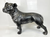 Grey Outdoor Staffordshire Bull Terrier Ornament - FC051