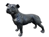 Grey Outdoor Staffordshire Bull Terrier Ornament - FC051