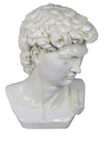 Small White Bust of David Ornament - FL002