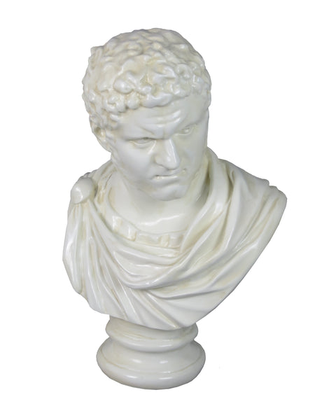 White Bust of Caracalla Ornament - FL006