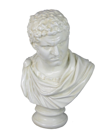 White Bust of Caracalla Ornament - FL006