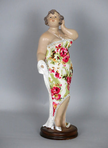 Fiorella Tuttodonna Floral Dress Busty Woman Ornament (Shawl) - FWS
