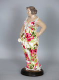 Fiorella Tuttodonna Floral Dress Busty Woman Ornament (White Rose) - FWWR