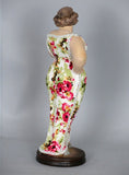 Fiorella Tuttodonna Floral Dress Busty Woman Ornament (Rose on Chest) - FWWRCTB