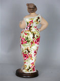 Fiorella Tuttodonna Floral Dress Busty Woman Ornament (Rose on Chest) - FWWRCTB
