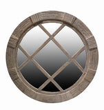 Drift Wood Round Wall Mirror - FY006