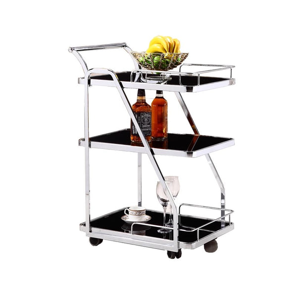 Drinks Master Silver 3 Tier Drinks Trolley - HJ003