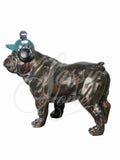 Bulldog with Baseball Cap Ornament - JG004