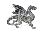 Small Silver Electroplated Dragon Ornament - JG009