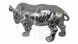 Silver Electroplated Rhinoceros Ornament - JG010