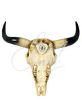 Small Bull - Ram Skull Wall Ornament - JG016