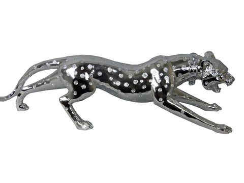 Silver Electroplated Leopard Ornament - JG022