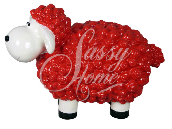 Red Sheep Ornament - JG026