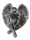 Sitting Silver Angel Ornament - JG030