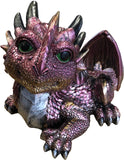 Lying Purple Baby Dragon Ornament - JG032