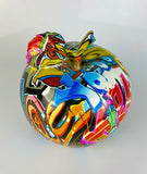 Multicolour Graffiti Apple Ornament - JG042
