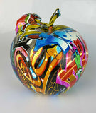 Multicolour Graffiti Apple Ornament - JG042