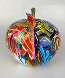 Multicolour Graffiti Apple Ornament - JG042